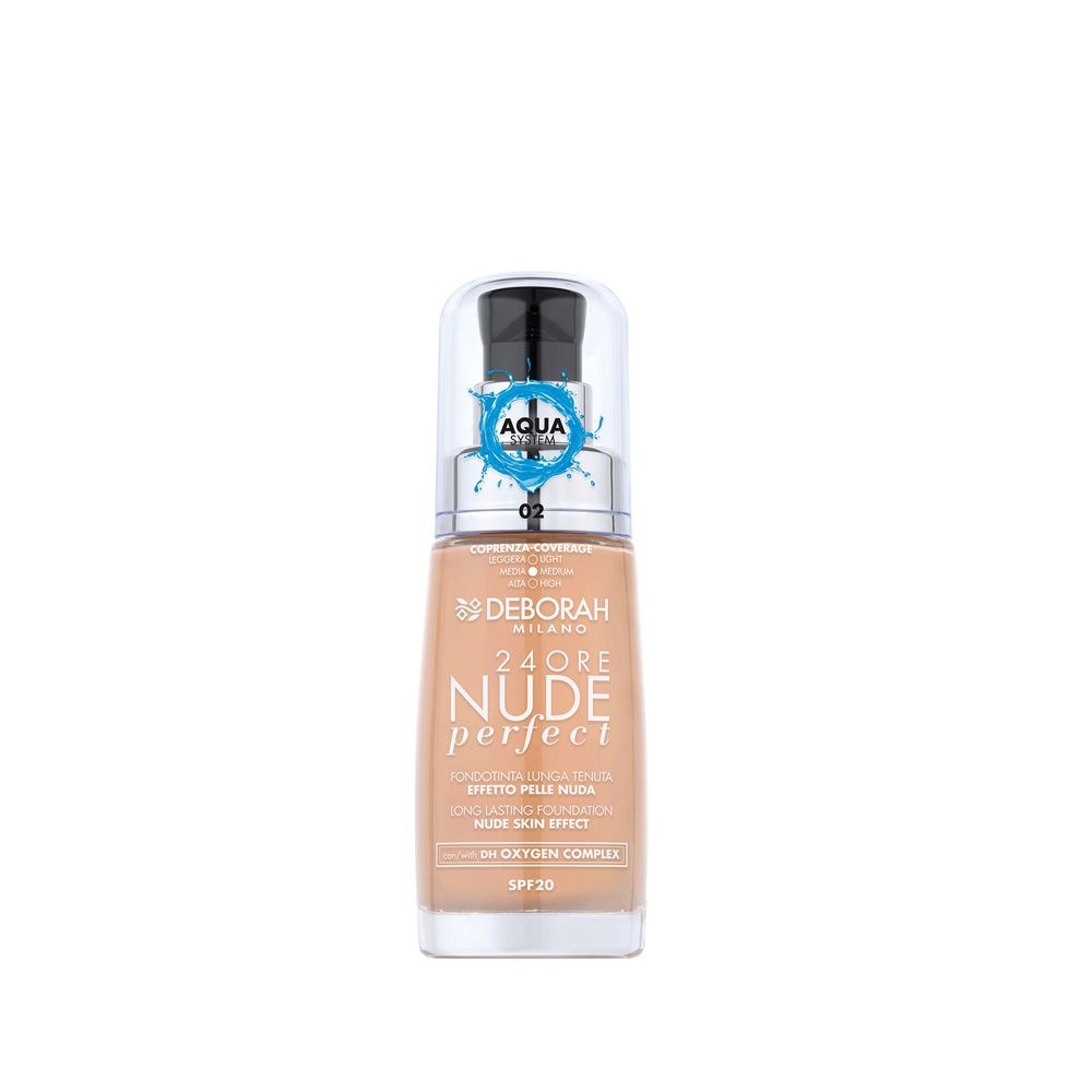 Deborah Milano 24ore Nude Perfect Foundation - 30ml - SPF 20 - Unisex