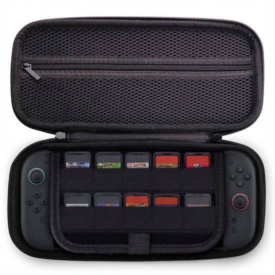 imoshion Case geschikt voor Nintendo Switch 2 / Nintendo Switch (OLED) - Hoes met Ritsvak en Handvat - Zwart