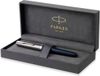 Parker 51 vulpen | nachtblauwe hars | chroom detail | fijne punt met zwarte inkt | geschenkverpakking
