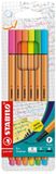 STABILO Fineliner Point 88, 0,4 mm, 15 pièces, coloré