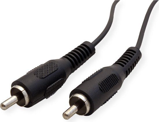 VALUE cinch-aansluitkabel simplex M / M 5 m - Zwart