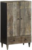 vidaXL Hoge kast 60x33x110 cm massief mangohout