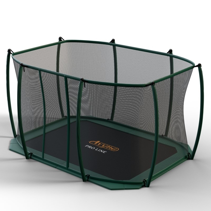 Avyna Pro-Line rechthoekige flatlevel trampoline met veiligheidsnet - luxe