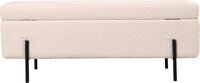 Giga Meubel Opbergbank Jari - 110x45x40cm - Beige Bouclé