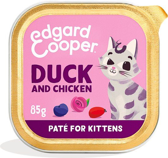 Edgard & Cooper Kitten Paté Eend & Kip - 85g