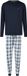 Phil & Co. Berlin Phil & Co Heren Lange Pyjama Set Blauw Geruit - Maat XXL