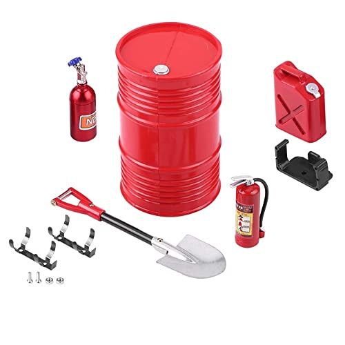 WANGCL Rc Rock Crawler accessoires Mini Decor Simulatie Tool Deel Brandblusser Sets voor 1/10 RC Auto Klimmen Crawler Auto Compatibel met SCX10 D90 TRX4