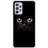 Beschermhoes Samsung Galaxy A52 Cat Eyes Siliconen Hoesje