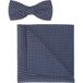 OLYMP Set noeud papillon et pochette marine, Motif