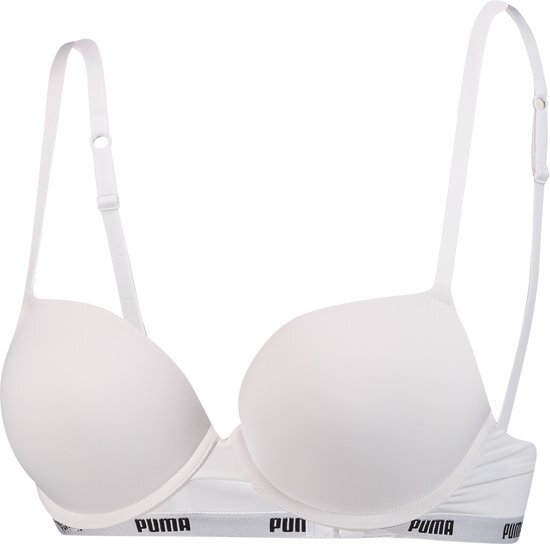 PUMA dames Push-Up bh 1 pack - wit - 70D