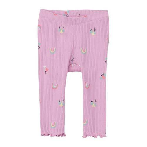 s.Oliver s.Oliver baby legging met all over print roze