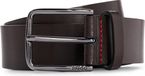 HUGO Leren Riem Gerik Sz35 Leather Belt W90 Dark Brown Donkerbruin