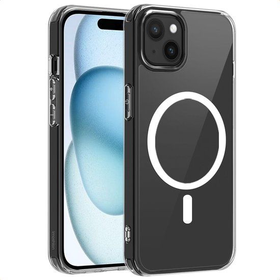 imoshion Hoesje - Geschikt voor Apple iPhone 15 - Protective Backcover geschikt voor MagSafe - Transparant