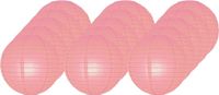 Merkloos / Sans marque Luxe bol lampionnen roze 25 cm
