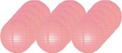 Merkloos / Sans marque Luxe bol lampionnen roze 25 cm