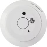 Homematic IP Rookmelder met Q-label | Wit | Inclusief montagemateriaal | Detecteert Rook | Geluidsniveau 85 dB | Geschikt voor Linux | Lithium Batterij | Levensduur batterij 10 jaar | Diameter 115 cm | Inclusief noodlicht