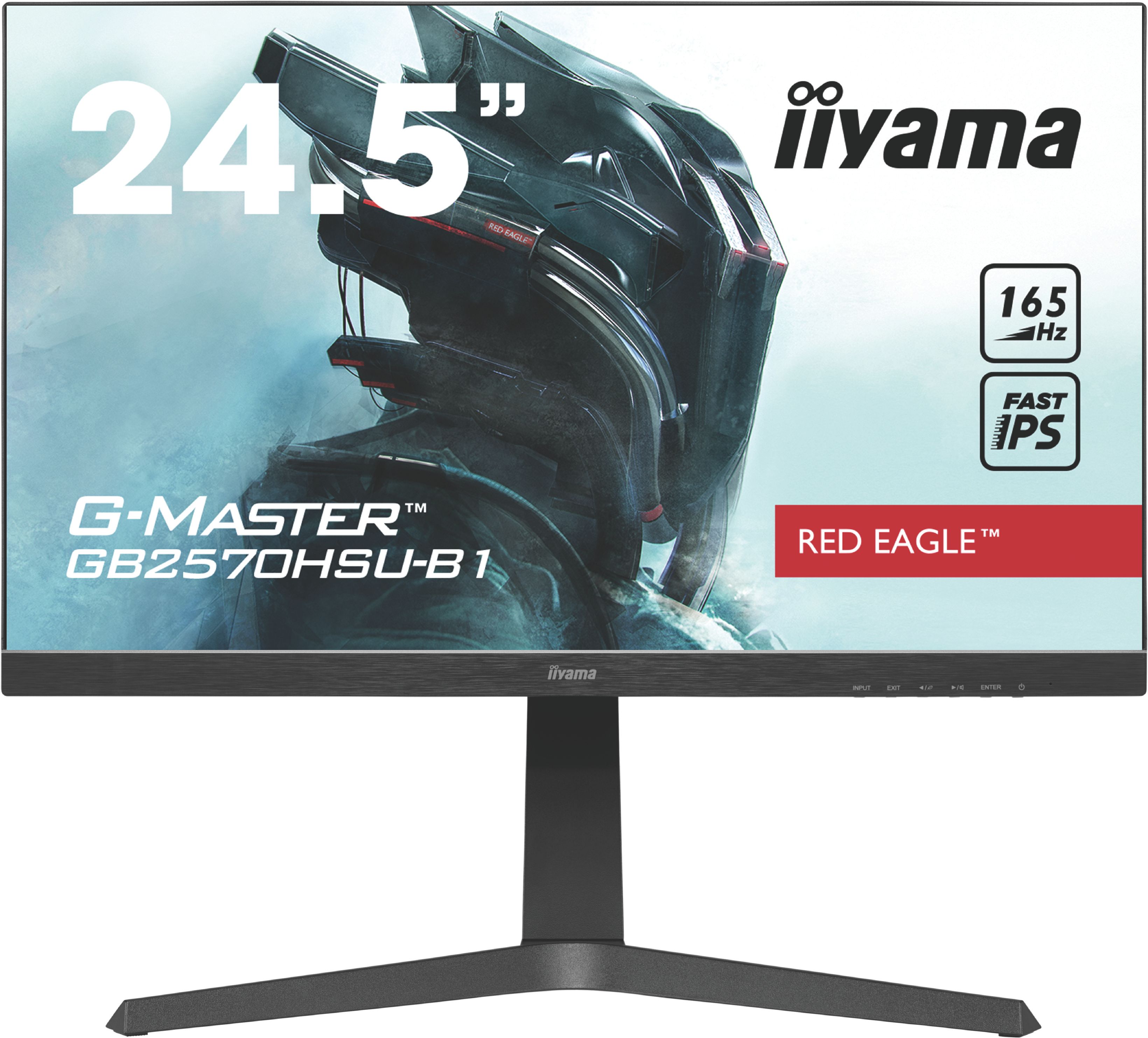 iiyama G-MASTER GB2570HSU-B1 - 24.5 inch Full HD Gaming Monitor - 165Hz, IPS, 0.5ms