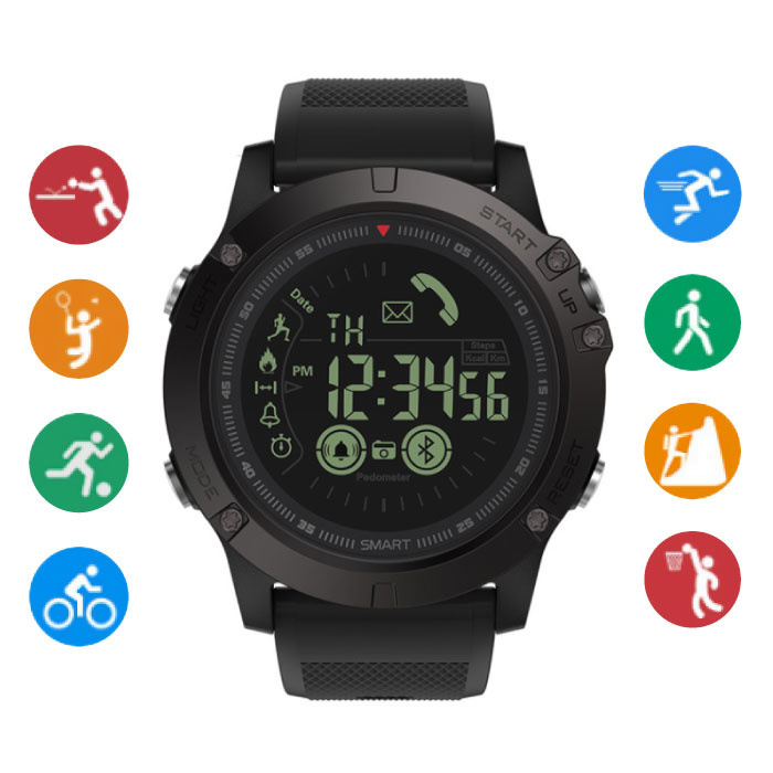 Zeblaze VIBE 3 Smartwatch Smartband Smartphone Fitness Sport Activity Tracker Horloge OLED iOS Android Zwart