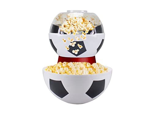 Beper P101CUD051 Football Popcorn Machine, 270 ML, Popcorn in 3 Minutes, No Grease, Hot Air Circulation, Power 1200 W Red