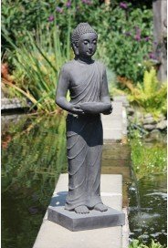 Stone Lite Staande Boeddha tuinbeeld