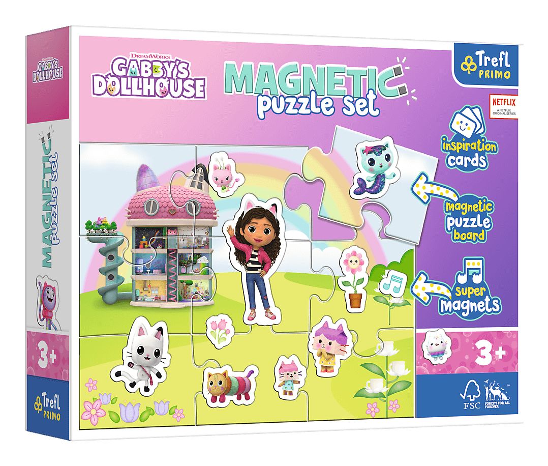 Trefl Gabby's Dollhouse Magneetpuzzel 9 Stukjes