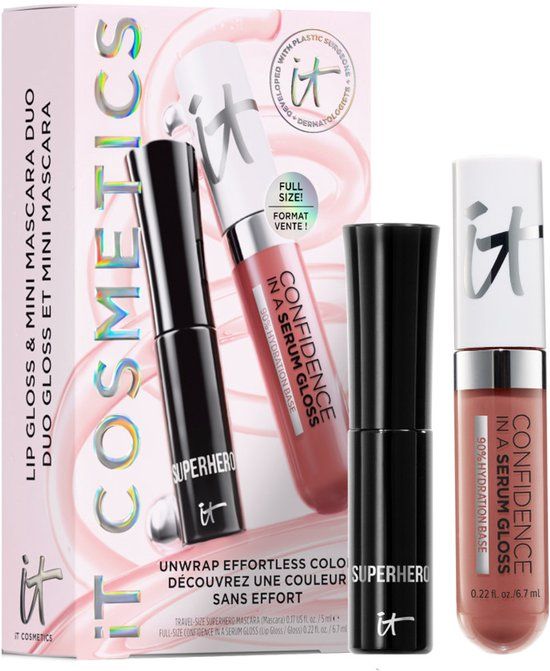 IT Cosmetics Unwrap Effortless Color Makeup Set Mascara & Gloss