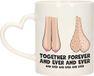 Bellatio Decorations Cadeau mok voor een trouw jubileum - together forever and ever - keramiek - 300 ml