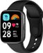 Strap-it Siliconen smartwatch bandje - zwart