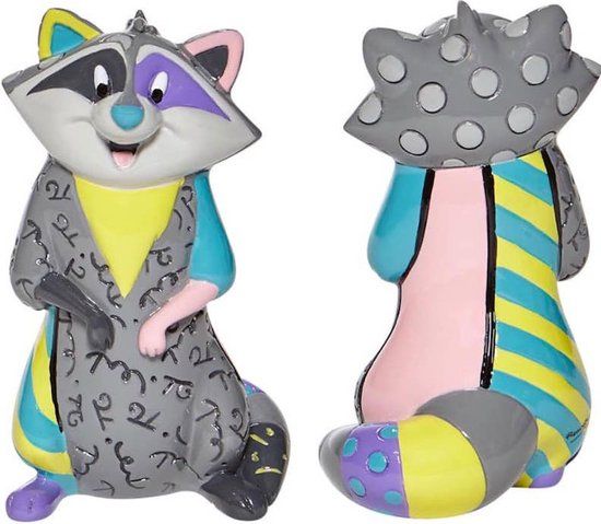 Disney Britto Meeko Mini Figurine - 4.5 cm - Polyresin - Multi
