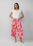 s.Oliver Geplisseerde culotte met print all-over en elastische band