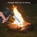 Merkloos Allecto plus Elektrische BBQ Blower Draagbare Barbecue voor Buiten Koken en Picknicken