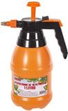 Cm Plantenspuit met hoge druk sproeier/vernevelaar - kunststof - 1 liter - oranje - 28 cm