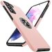 Anqrp Case for Samsung Galaxy S21 5G, [Embedded Stand] Heavy Duty Multilayer Ring Protective Case for Samsung Galaxy S21 (6.1 Inch), Pink