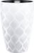 Form Plastic Plantenpot/bloempot Flow Slim - kunststof - ivoor wit - D30 x H48 cm - met binnenpot - rond