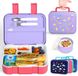 Ibenzoa® Duurzame Lunchbox met 5 Compartimenten voor Kinderen - BPA-Vrij en Lekvrij