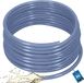 KOTARBAU® Tuyau d'air comprimé ø 19 mm / 3,5 mm - Tuyau de compresseur - Tuyau d'air 50 m - Tuyau PVC avec insert textile - Tuyau d'eau - Transparent - Bleu