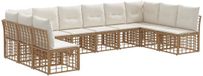 vidaXL - Buiten - bank - set - Naturel - Polyester