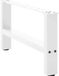 Pieds de table basse 2 pièces 70x(30-31) cm acier blanc