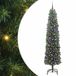 vidaXL Kunstkerstboom Groen 210 cm PVC en Staal en Kunststof