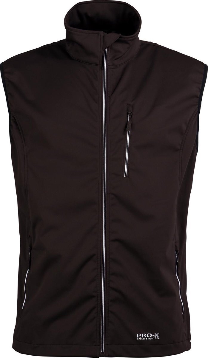 Pro-x Elements Pro-x Elements Softshellvest Mateo Heren Polyester Zwart Maat S