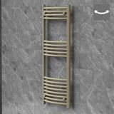 LuxeBath | Handdoekradiator Sahara, gebogen, met zijaansluiting, 500 x 1200 mm, staal, beige