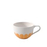 Villeroy & Boch Bloem cappuccino mok, ca. 14,5 x 11 x 7 cm, oranje