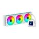 ABYSM Gaming Ocean 360 White ARGB, vloeibare koeling, met 7,1 cm (2,8 inch) lcd-display, voor bewaking van CPU-temperatuur, ventilatorsnelheid en andere parameters