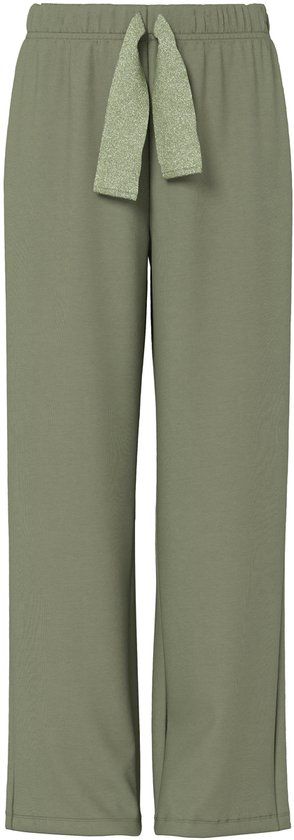 PIECES - PCCHILLI WIDE GLITTER SWEAT PANT NOOS BC - Legging - Vrouwen - Deep Lichen Green - Katoen/Polyester - XS