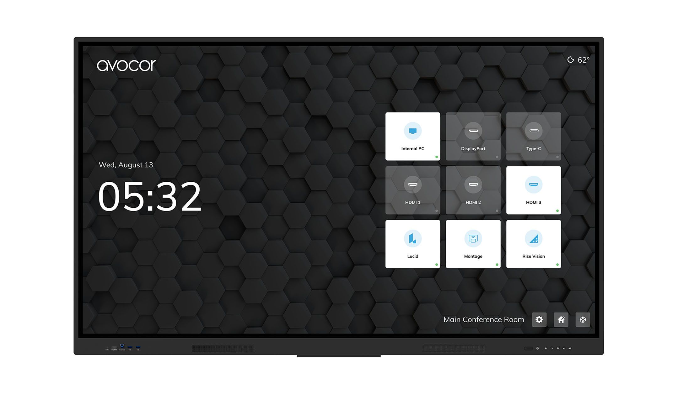 Avocor AVE-8650 E-50-serie 86-inch 4K IR-LED-interactief display