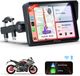 CARPURIDE W702 Pro - Motorfiets Carplay scherm - intercomfunctie - kompas - barometer - touchscreen - muziek delen - dubbele Bluetooth