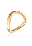 Elli - Ring - Dames Stapel Basis Golf Filigraan Goudkleurig - Dames