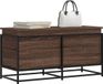 vidaXL Boîte de rangement avec couvercle - 100x40x51,5 cm - bois de sapin - chêne brun