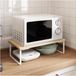 Merkloos Magnetron Plank - Keuken Organizer - Keuken Opruimen - Roestvrij Staal - L - Zwart
