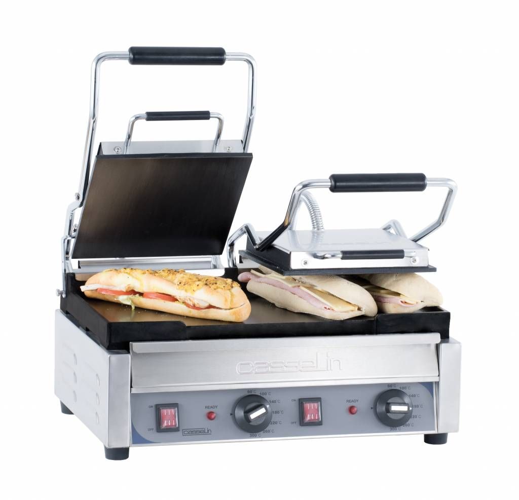 Casselin Dubbele Contactgrill Glad/Glad